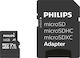 Philips microSDHC 16GB Klasse 10 U1 V10 A1 UHS-I mit Adapter