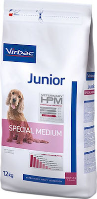 Virbac Junior Special Medium 12kg Ξηρά Τροφή για Κουτάβια Μεσαίων Φυλών