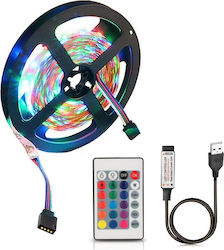 T0055812002120055 LED Streifen Versorgung USB (5V) RGB Länge 2m und 60 LED pro Meter mit Fernbedienung SMD2835