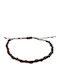 Siballba Men's Macrame Bracelet Twisted Brown