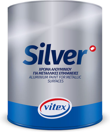 Vitex Χρώμα Υψηλής Θερμοκρασίας Silver 0.375lt Ασημί