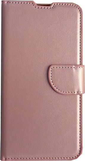 Book Δερματίνης Ροζ Χρυσό (Huawei P Smart 2019 / Honor 10 Lite)