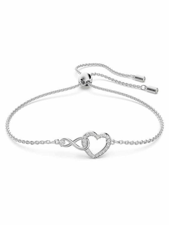 Swarovski Women's Chain Bracelet Infinity Heart Medium