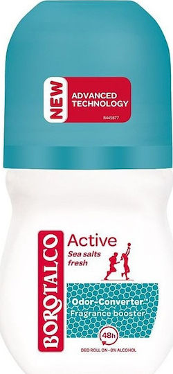 Borotalco Active Sea Salts Fresh Αποσμητικό 48h σε Roll-On Χωρίς Αλουμίνιο 50ml