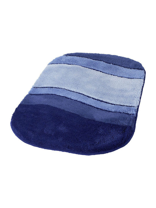 Kleine Wolke Rutschfest Badematte Synthetisch Oval Siesta 5476712225 Azure Blue 70x120cm