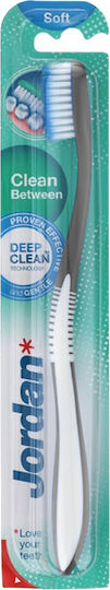 Jordan Clean Between Soft Toothbrush Soft Gray
