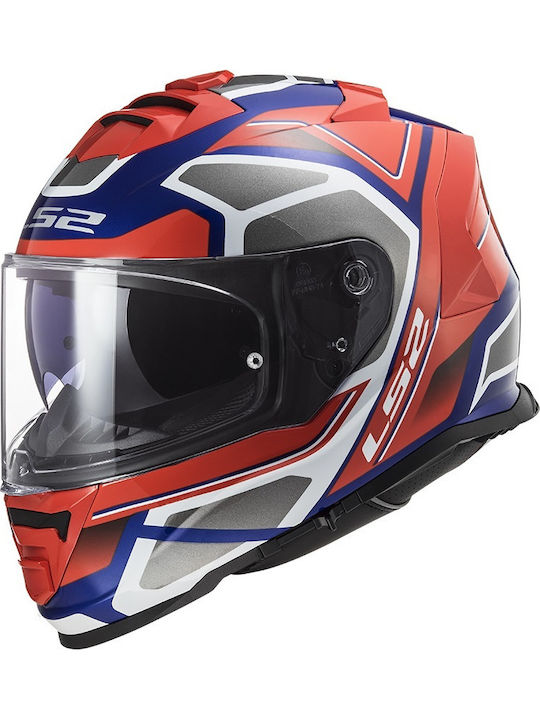 LS2 FF800 Storm Faster Red Blue Κράνος Μηχανής Full Face 1400gr με ...