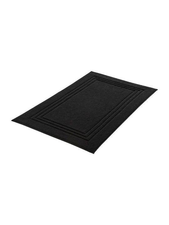 Kleine Wolke Bath Mat Cotton Lodge 3009926207 Black 50x80cm