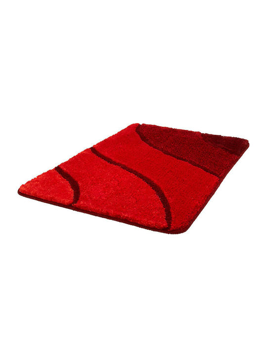 Kleine Wolke Bath Mat Wave 5507453225 Ruby Red 70x120cm