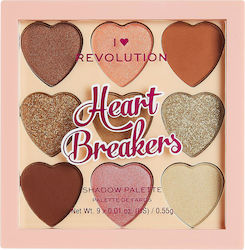 Revolution Beauty Heartbreakers Παλέτα με Σκιές...