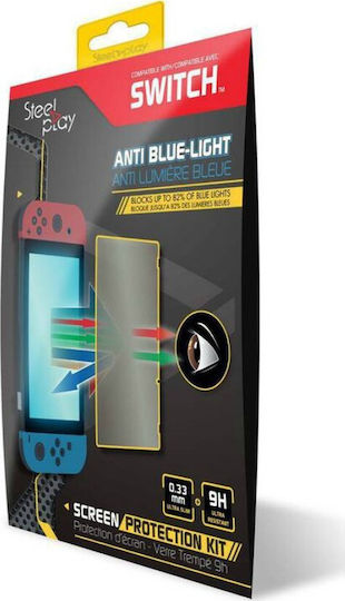 Steelplay Screen Protection Kit – 9h Anti Blue Light Glass Προστασία Οθόνης Tempered Glass για Switch