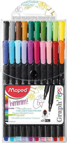 Maped Graph'Peps Zeichenmarker 0.4mm Mehrfarbig 20Stück