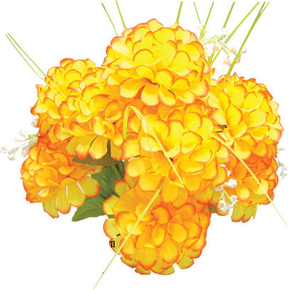 Bouquet of Artificial Flowers Hydrangea Copper 35cm AGC