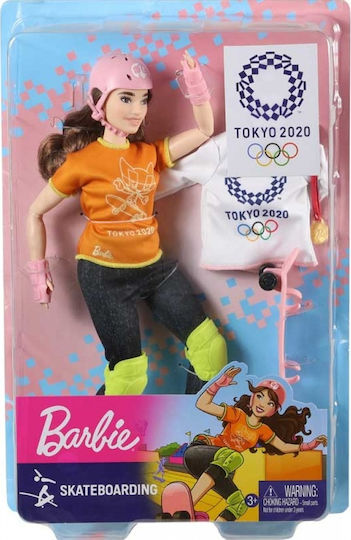 Barbie Tokyo 2020 Skateboarding Doll for 3+ years+ Years