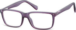 Sunoptic Plastic Eyeglass Frame Purple CP162E