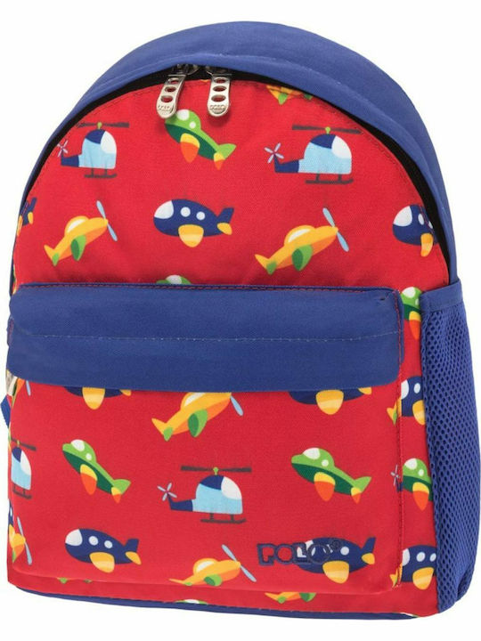 Polo Mini Kindergarten School Backpack Red L23xW10xH31cm 2019