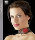 Cottelli Collection Halsband Rose Яка в Черен Цвят