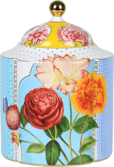 PiP Studio Vază Regală Maro cu Capac din Porțelan 1900ml