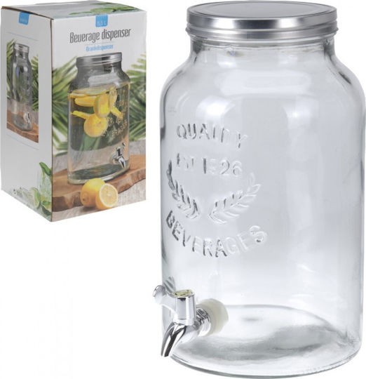 Zaros Distribuitor de băuturi De sticlă cu robinet 5.5lt