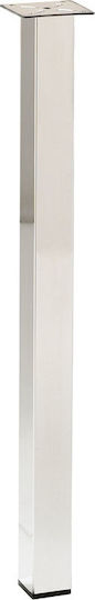 Marmouris Marmouris Inox Steel Furniture Leg Suitable for Table / Coffee Table 5x5x71cm Silver