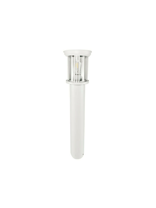 VK Lighting Фенер Малък Пост Външни Стоящи Лампи 80W IP23 за Цокъл E27 Бял