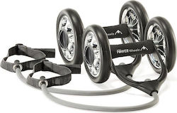 Gymstick Ab Powerwheelz 15013 Ρόδα Κοιλιακών Μαύρη με Λάστιχα