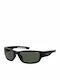 Polaroid Men's Sunglasses with Black Plastic Frame and Black Polarized Lens PLD7028/S 807/M9