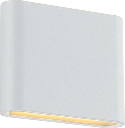 Aca Maida Wall-Mounted Outdoor Lighting LED IP54 7W with Warm White Light Double Beam 11.5x9x9cm