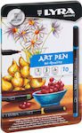 Lyra Art Pen Markere de Proiectare 2mm Multicolor 10buc 6751100