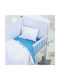 Nima Blob Baby Sheets Set Crib Cotton Blue 120x170cm 3pcs