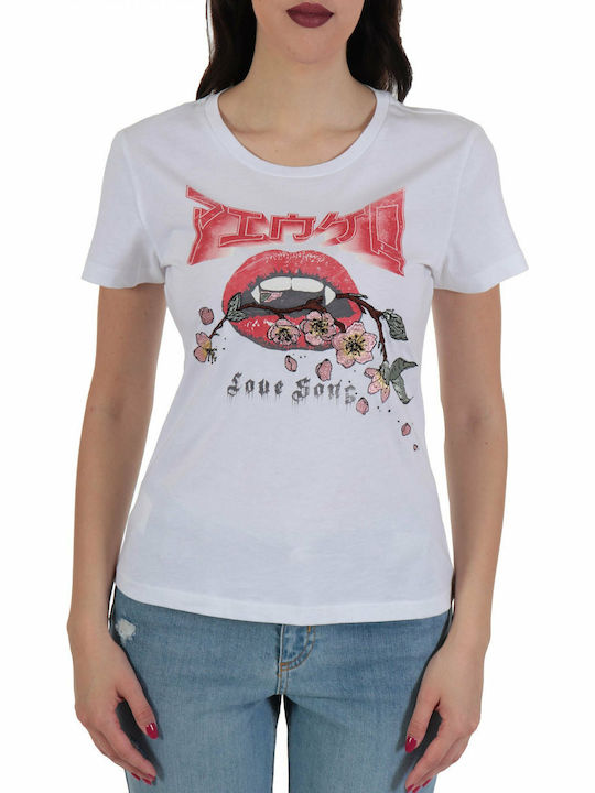 PINKO T-SHIRT FERGUS WHITE