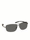 Eyelead L674 Men's Sunglasses with Black Metal Frame and Black Lens L 674