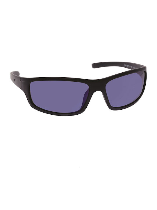 Eyelead L661 Men's Sunglasses with Black Plastic Frame and Black Lens