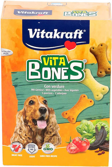 Vitakraft Vita Bones Μπισκότο Σκύλου με Σπανάκι, Τομάτα και Χαρούπι 400gr