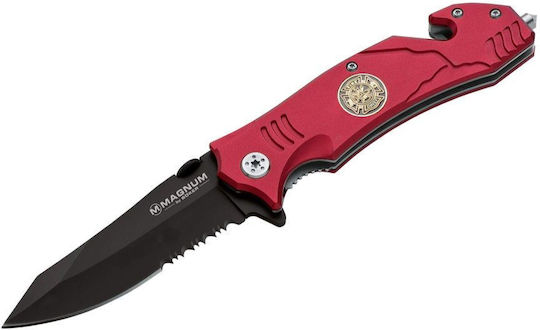 Boker Magnum Fire Fighter Джобно ножче Survival Червен