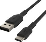 Belkin Regular USB 2.0 Cable USB-C male - USB-A male Μαύρο 1m (CAB001bt1MBK)