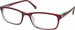 Eyelead E166 Reading Glasses +3.50 in Burgundy color E 166