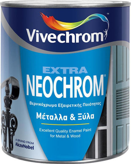 Vivechrom Цвят на лака Разтворимо Extra Neochrom 5лт Бял Блестящ