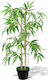 vidaXL Künstliche Pflanze in Blumentopf Bamboo Grün 90cm 1Stück