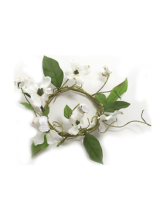 Zaros Wreath from Artificial Plants Orchid White 15cm 1pcs LW848