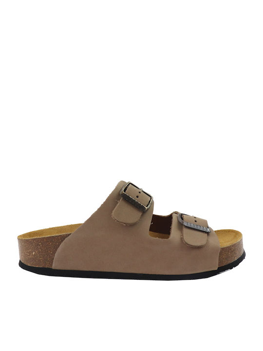 Plakton Leather Women's Anatomic Sandals Taupe ...