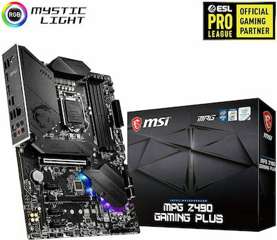 MSI MPG Z490 Gaming Plus Motherboard ATX με Intel 1200 Socket