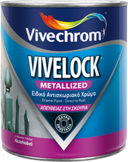 Vivechrom Цвят Инхибитор на корозията Разтворимо Vivelock 0.75лт Злато Металик