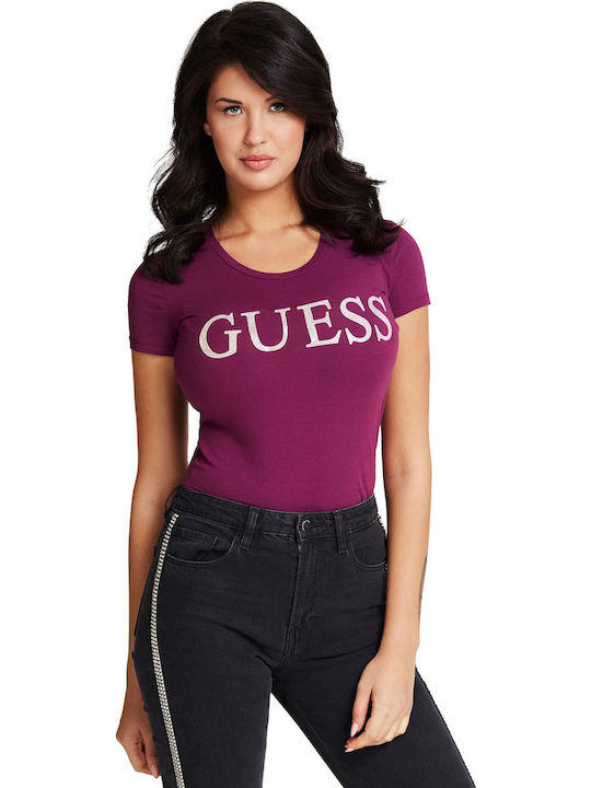 Guess Women's T-shirt Shiny Berry