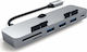 Satechi Hub 4 Θυρών USB 3.0 με σύνδεση USB-C Γκρι