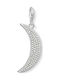 Thomas Sabo Moon Pave Charm Φεγγάρι από Ασήμι