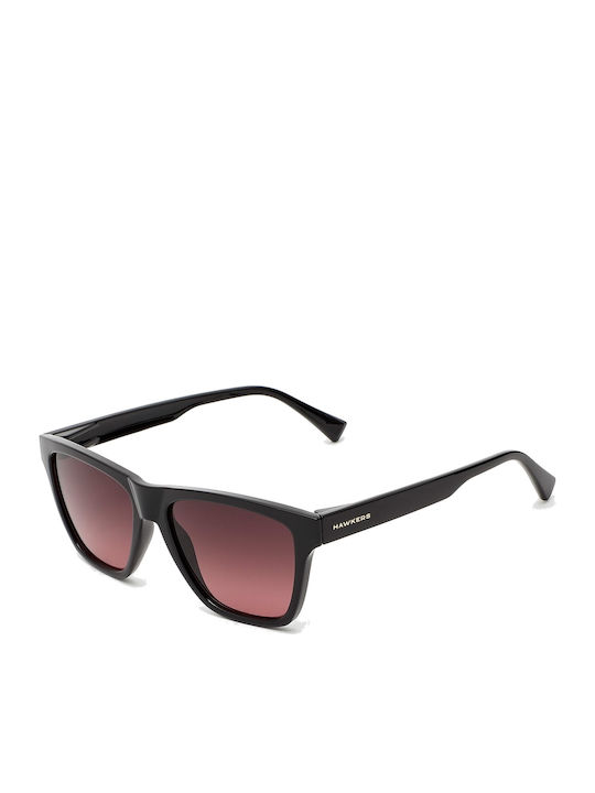 Hawkers One Lifestyle Sunglasses with Diamond Black Wine Plastic Frame and Black Gradient Lens