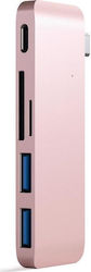 Satechi Type-C USB 3.0 3в1 Комбо Хъб USB-C Доки...