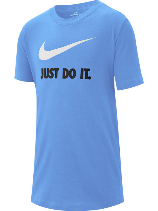 Nike Kids' T-shirt Light Blue Sportswear