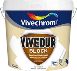 Vivechrom Vivedur Block Pool Ground Pad Acrylic Undercoat Stain Insulator White Suitable for Masonry 10lt